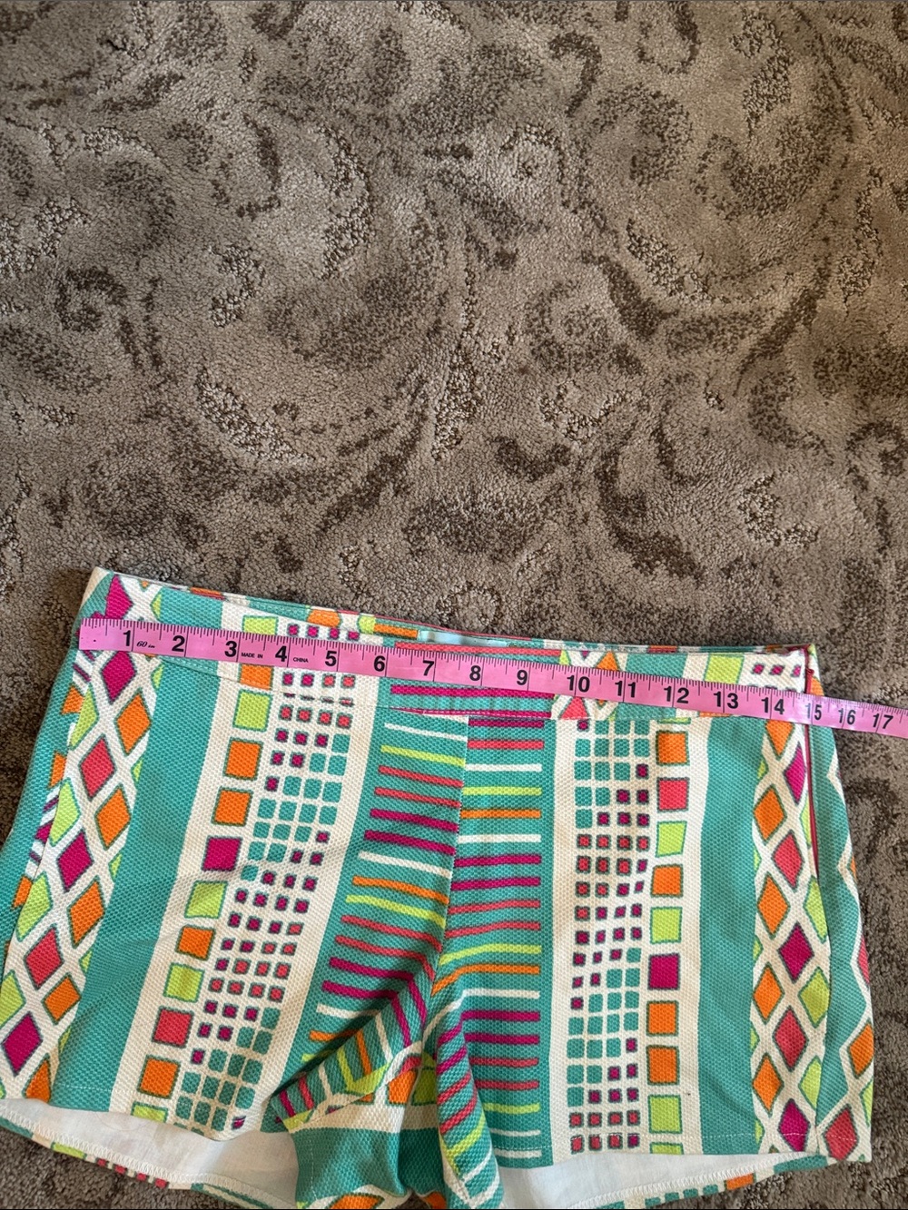 Vibrant Multi-Color Patterned Women’s Shorts - Picture 4 of 6